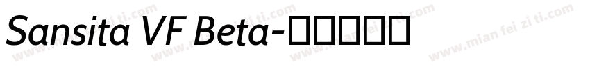 Sansita VF Beta字体转换